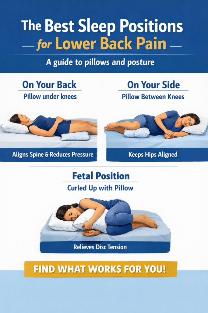 Best sleeping position for lower back pain