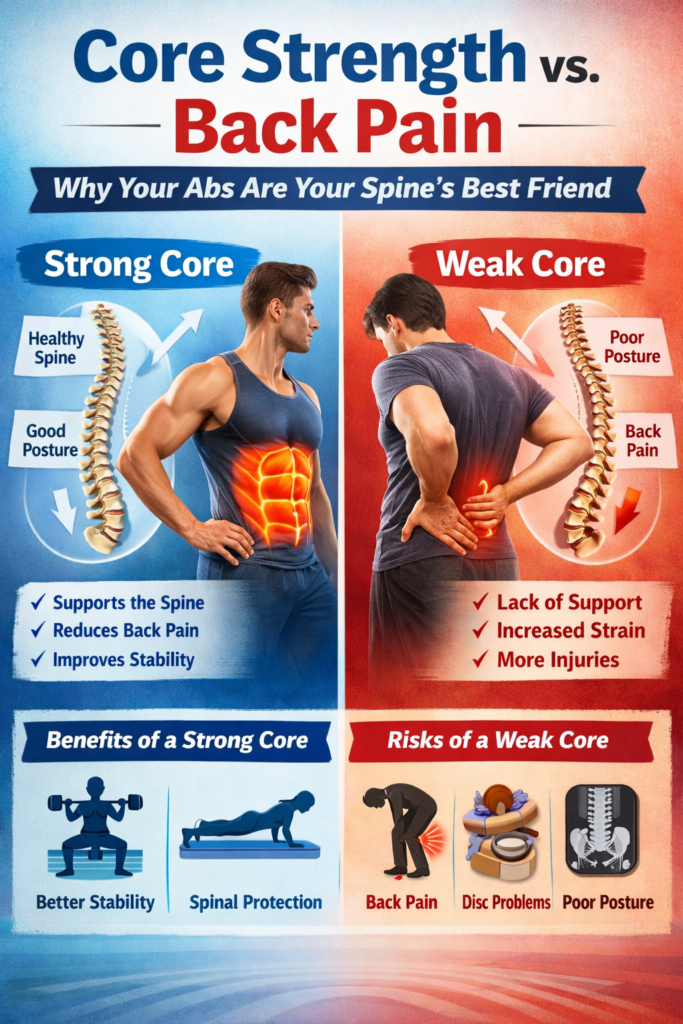 Core Strength vs. Back Pain: Why Your Abs Are Your Spine’s Best Friend
