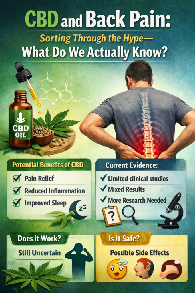 CBD and Back Pain: Sorting Through the Hype—What Do We Actually Know?