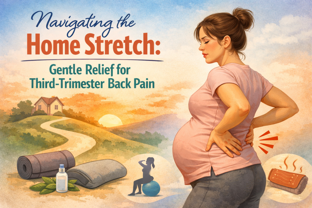 Navigating the Home Stretch: Gentle Relief for Third-Trimester Back Pain