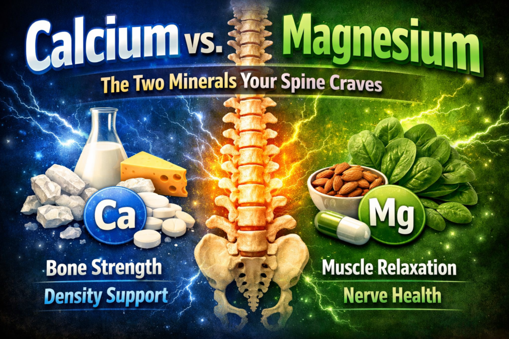 Calcium vs. Magnesium: The two minerals your spine craves.