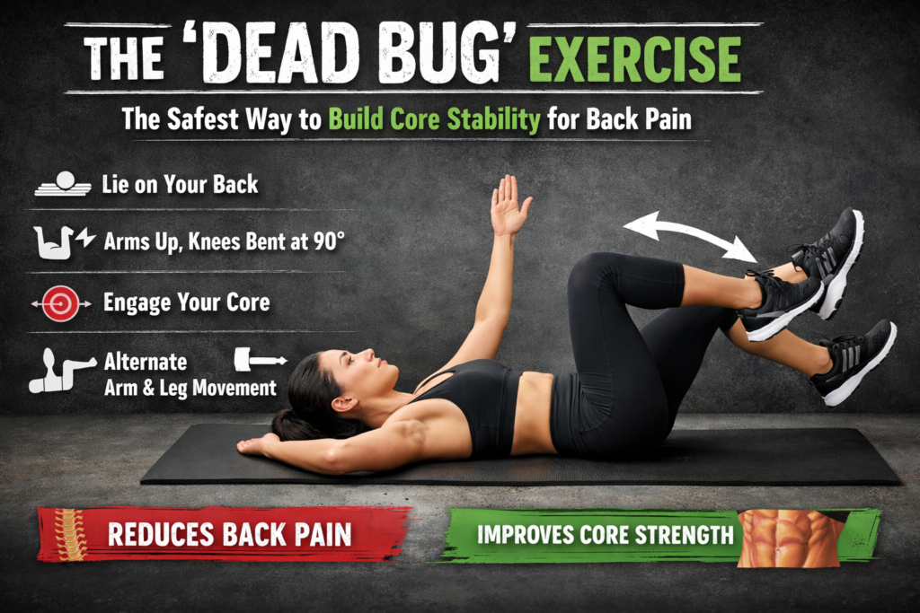 The "Dead Bug" Exercise: The Safest Way to Build Core Stability for Back Pain