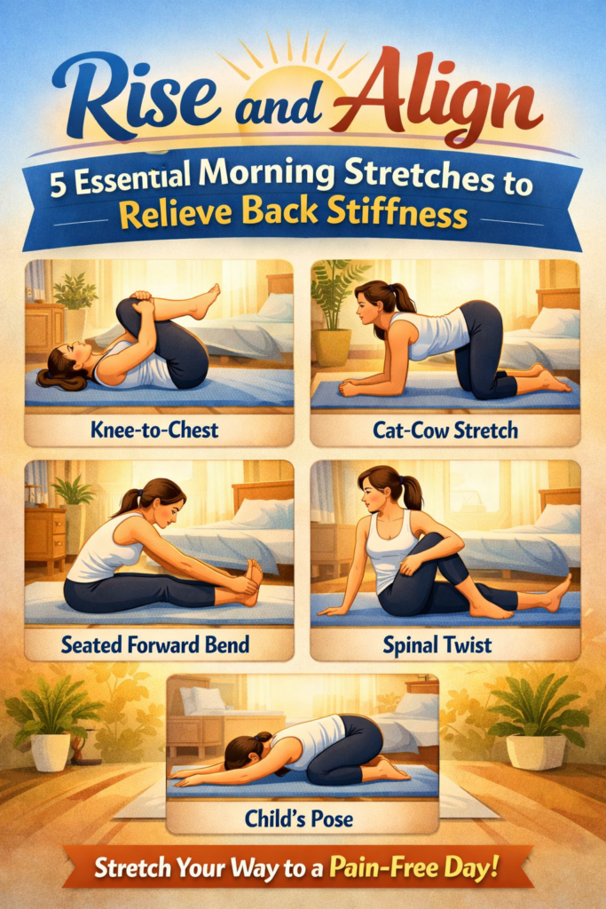 Rise and Align: 5 Essential Morning Stretches to Relieve Back Stiffness