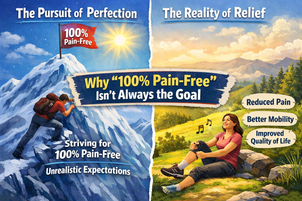 The Pursuit of Perfection vs. The Reality of Relief: Why “100% Pain-Free” Isn’t Always the Goal