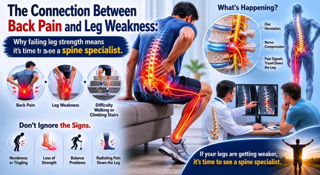 The Connection Between Back Pain and Leg Weakness: Why failing leg strength means it’s time to see a spine specialist