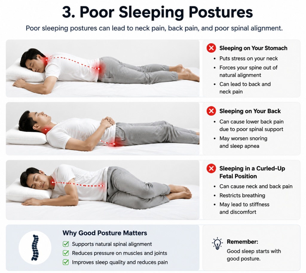 Poor Sleeping Postures​
