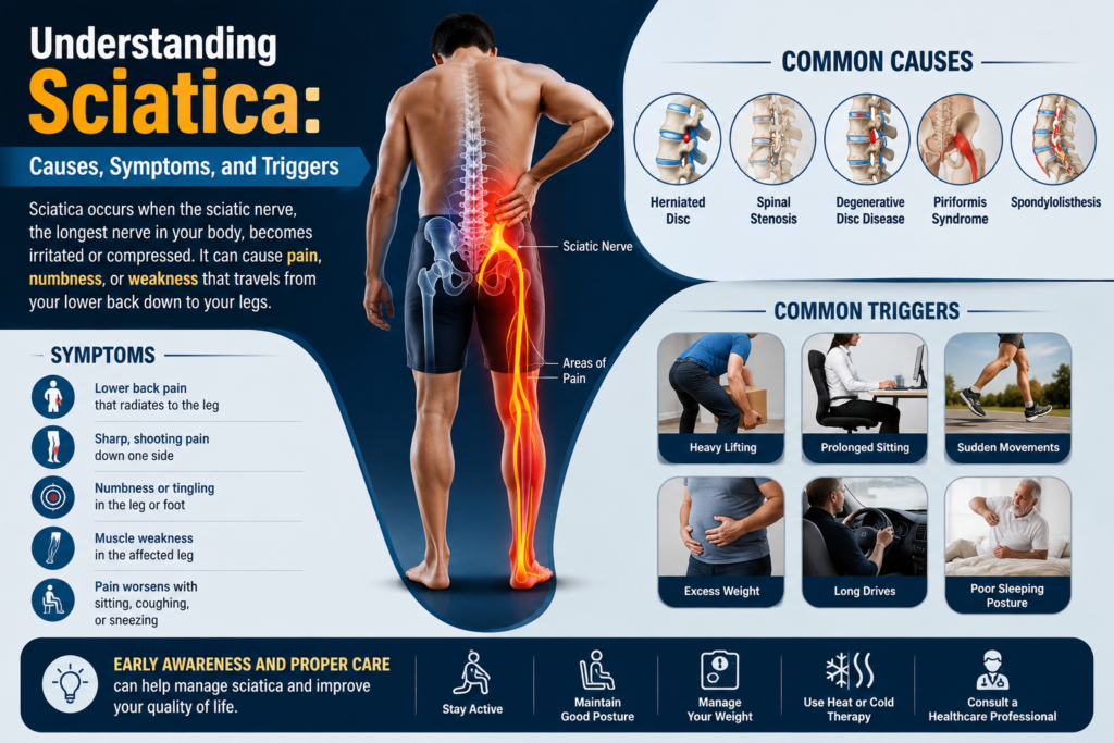 Understanding Sciatica: Causes, Symptoms, and Triggers
