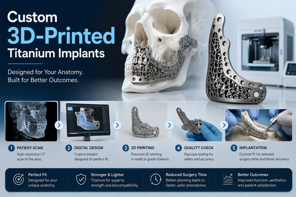 Custom 3D-Printed Titanium Implants